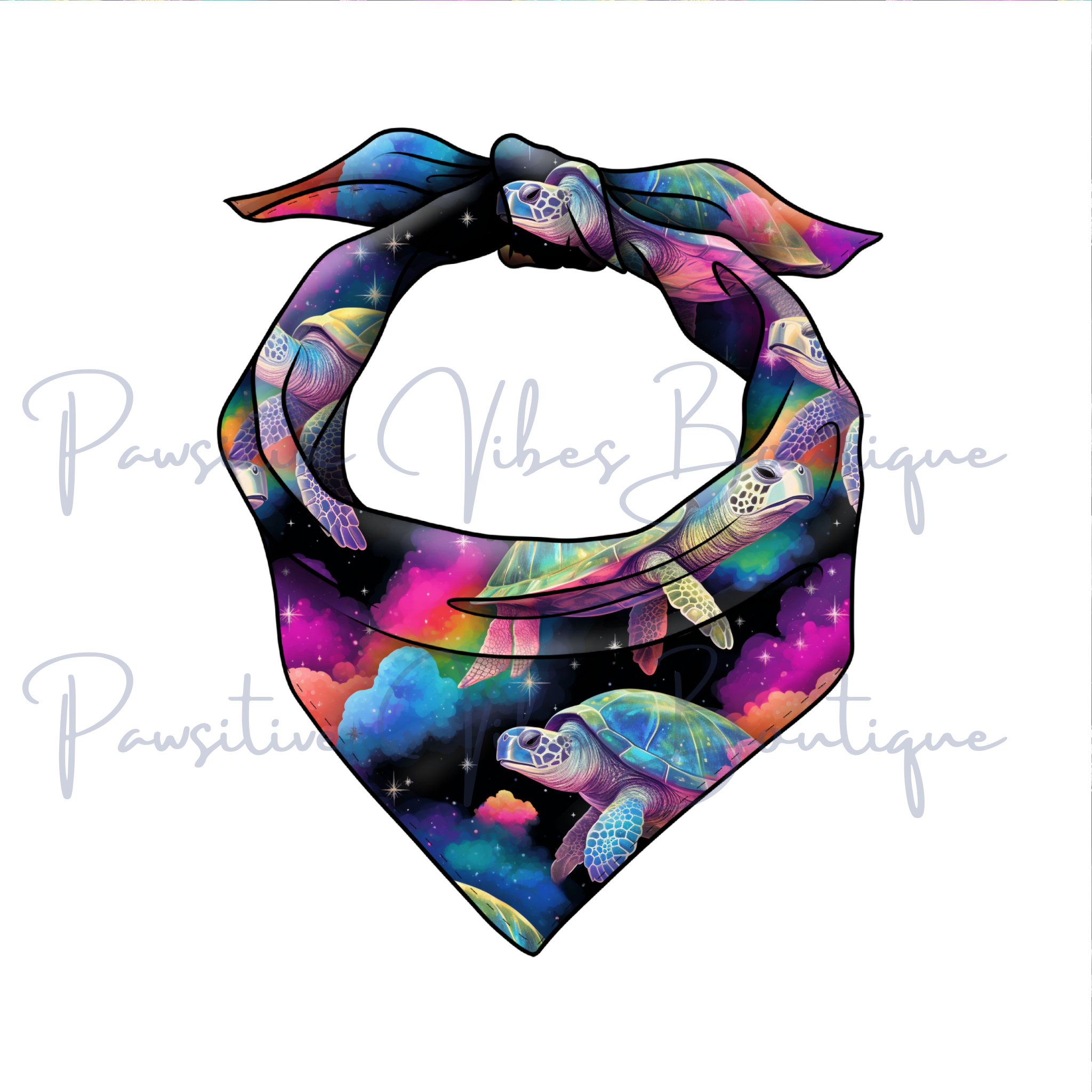 Neon Turtles Bandana