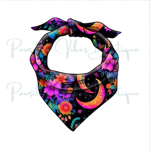 Neon Floral Bandana