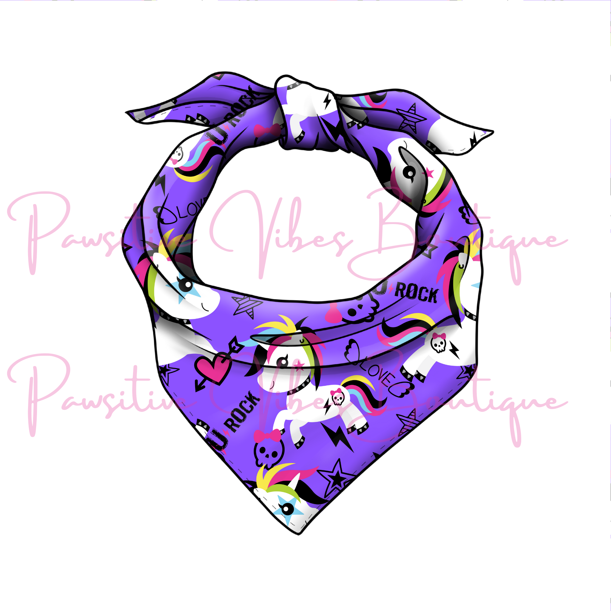 Punk Unicorn Bandana