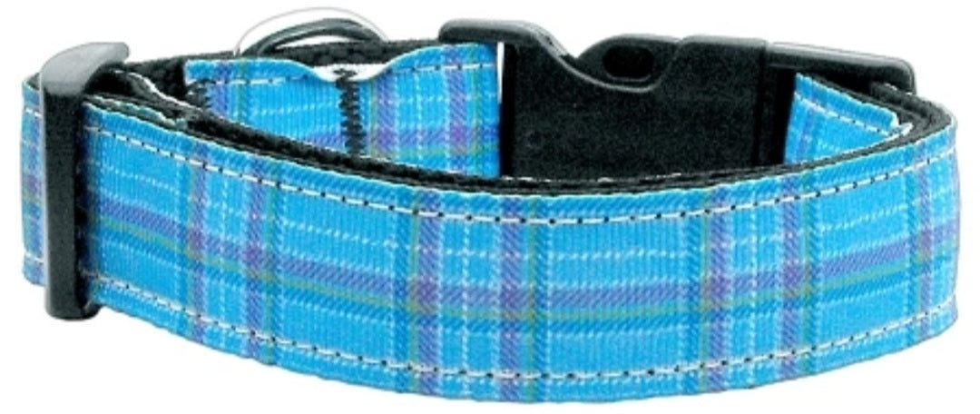 Blue Plaid Collar