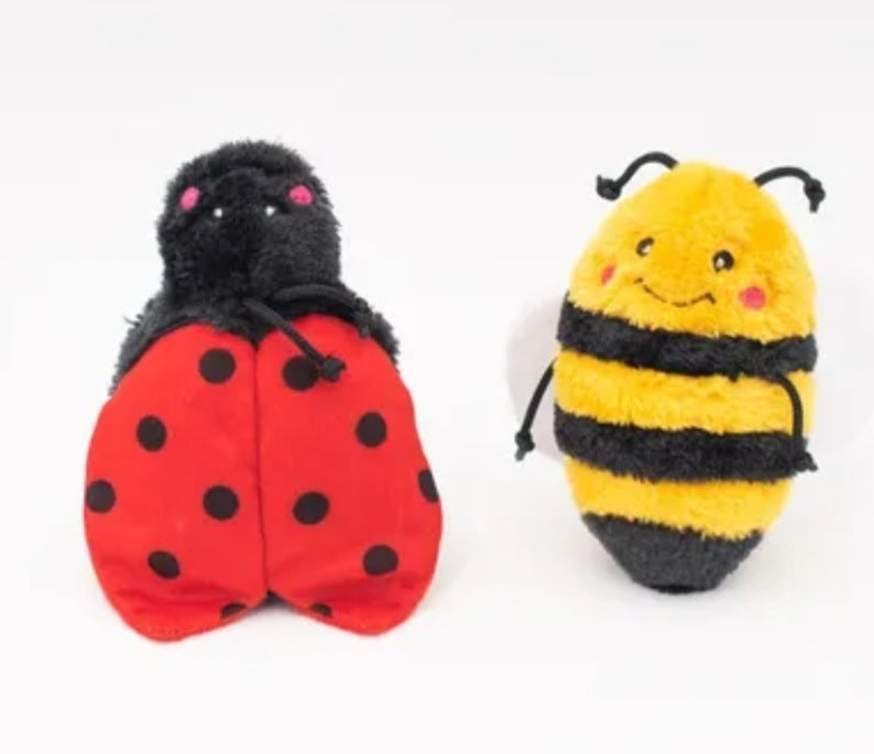 Crinkle Bee and Ladybug